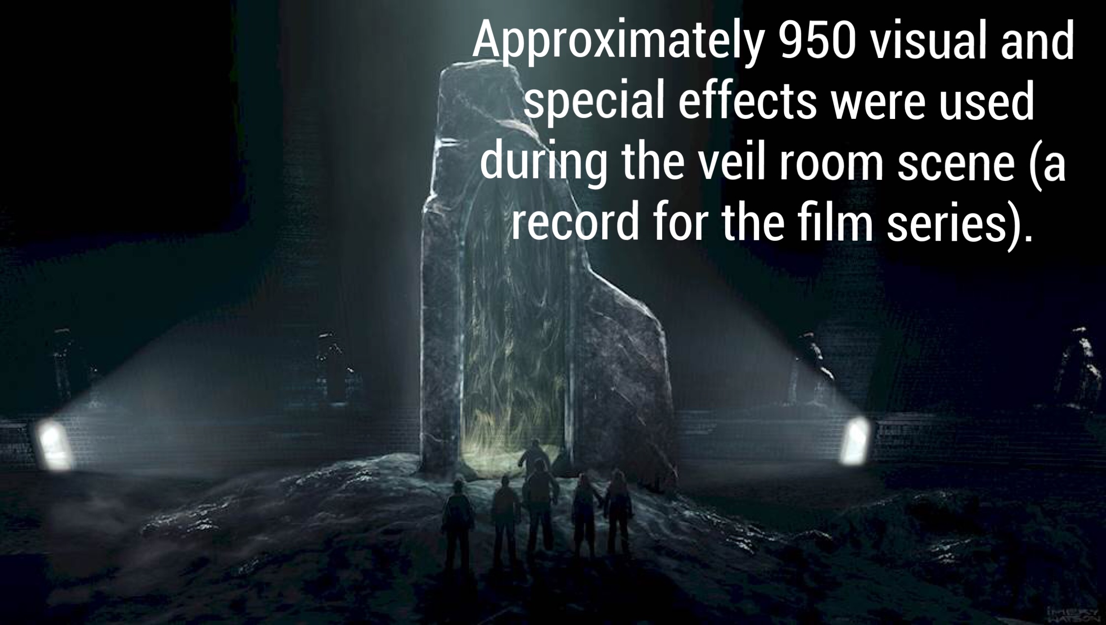 death chamber department of mysteries - Approximately 950 visual and special effects were used during the veil room scene a record for the film series.