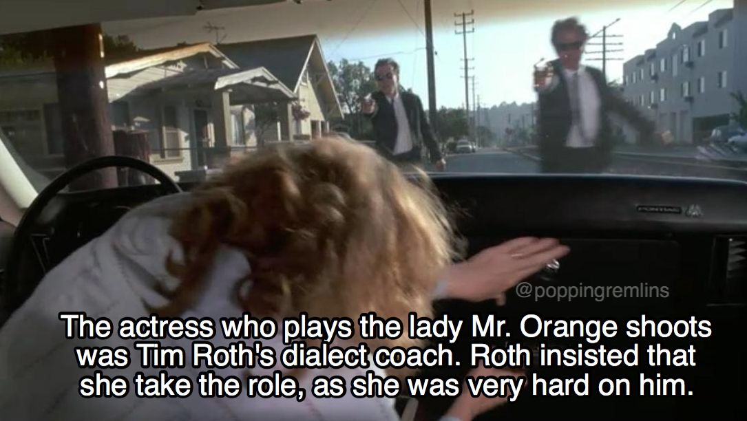 Tim Roth shot his dialect coach in the movie Reservoir Dogs meme fun factoid