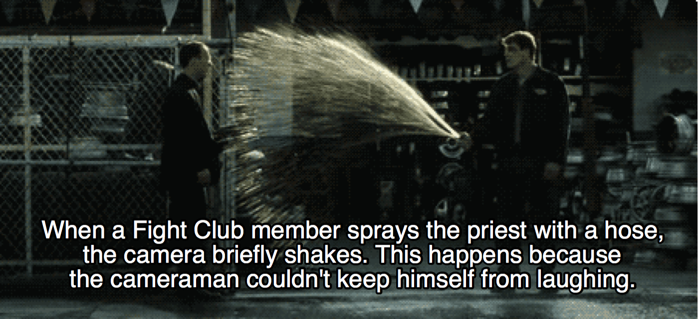 lyrics to baby by justin - When a Fight Club member sprays the priest with a hose, the camera briefly shakes. This happens because the cameraman couldn't keep himself from laughing.