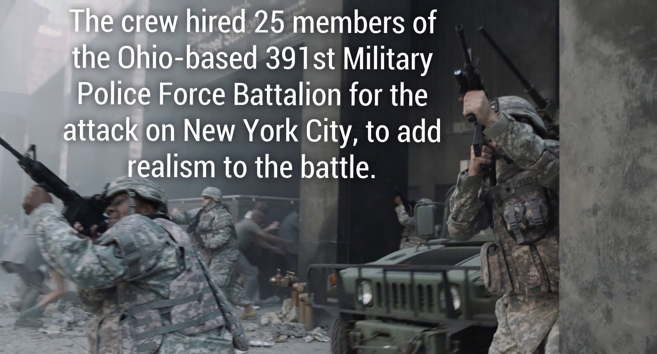 avengers 2012 national guard - The crew hired 25 members of the Ohiobased 391st Military Police Force Battalion for the attack on New York City, to add realism to the battle.