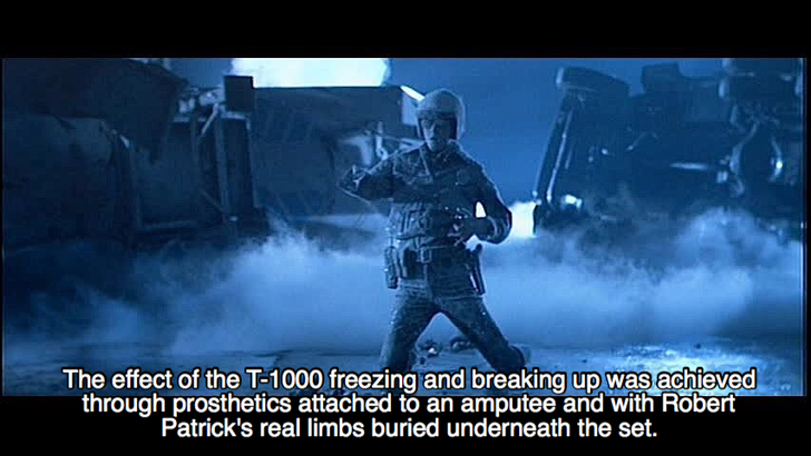 Terminator 2 fact about practical effects