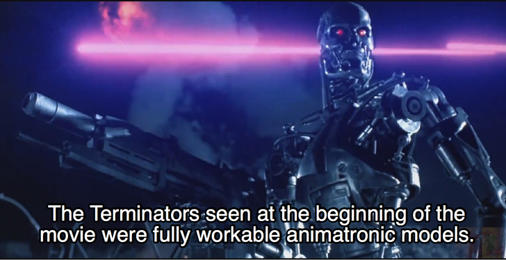 Terminator 2 fact about building animatronics