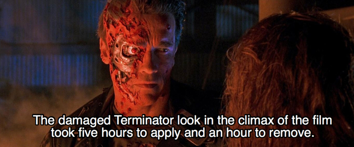 Terminator 2 fact about makeup effects