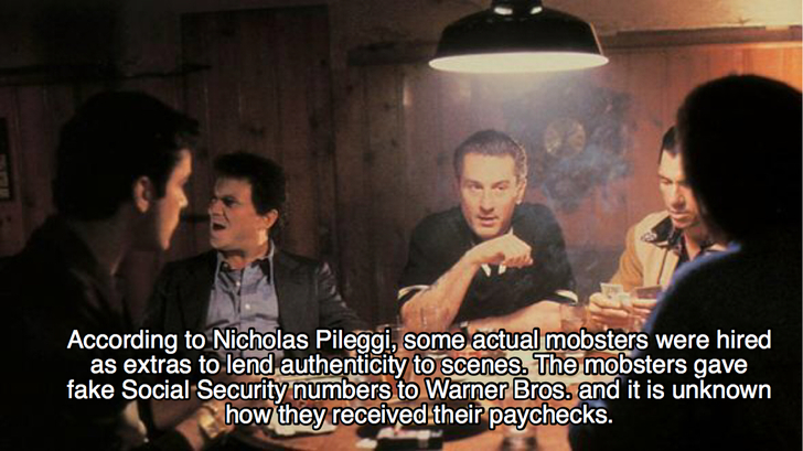 goodfellas facts - goodfellas poker scene - According to Nicholas Pileggi, some actual mobsters were hired as extras to lend authenticity to scenes. The mobsters gave fake Social Security numbers to Warner Bros. and it is unknown how they received their p