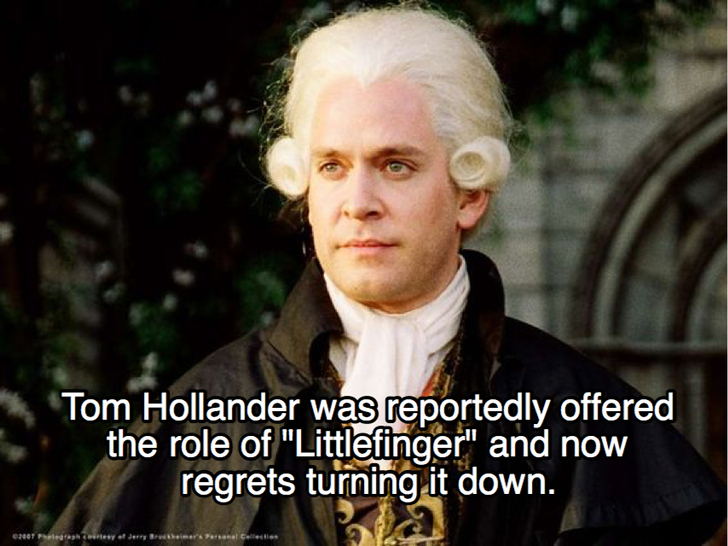 lord cutler beckett - Tom Hollander was reportedly offered the role of "Littlefinger" and now regrets turning it down.