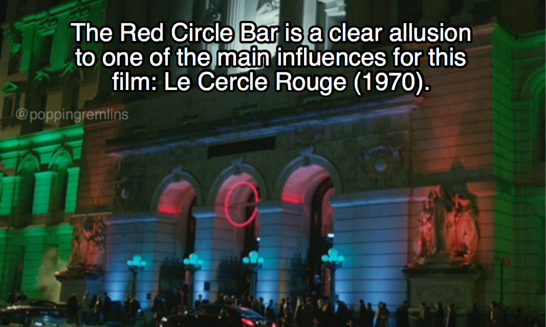 red circle john wick - The Red Circle Bar is a clear allusion to one of the main influences for this film Le Cercle Rouge 1970.