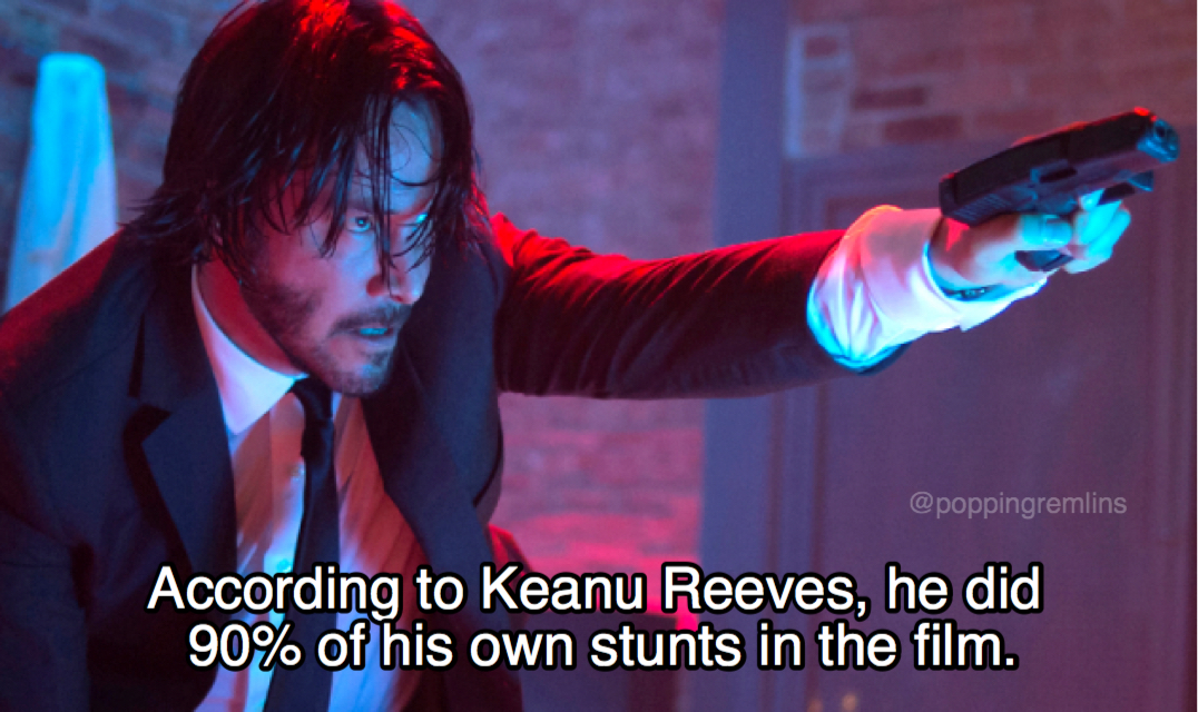 john wick drinking - According to Keanu Reeves, he did 90% of his own stunts in the film.