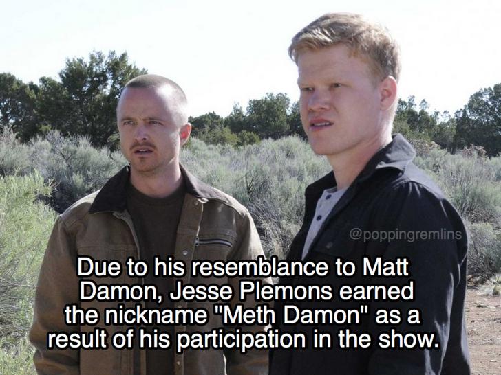 jesse plemons in breaking bad - Due to his resemblance to Matt Damon, Jesse Plemons earned the nickname "Meth Damon" as a result of his participation in the show.