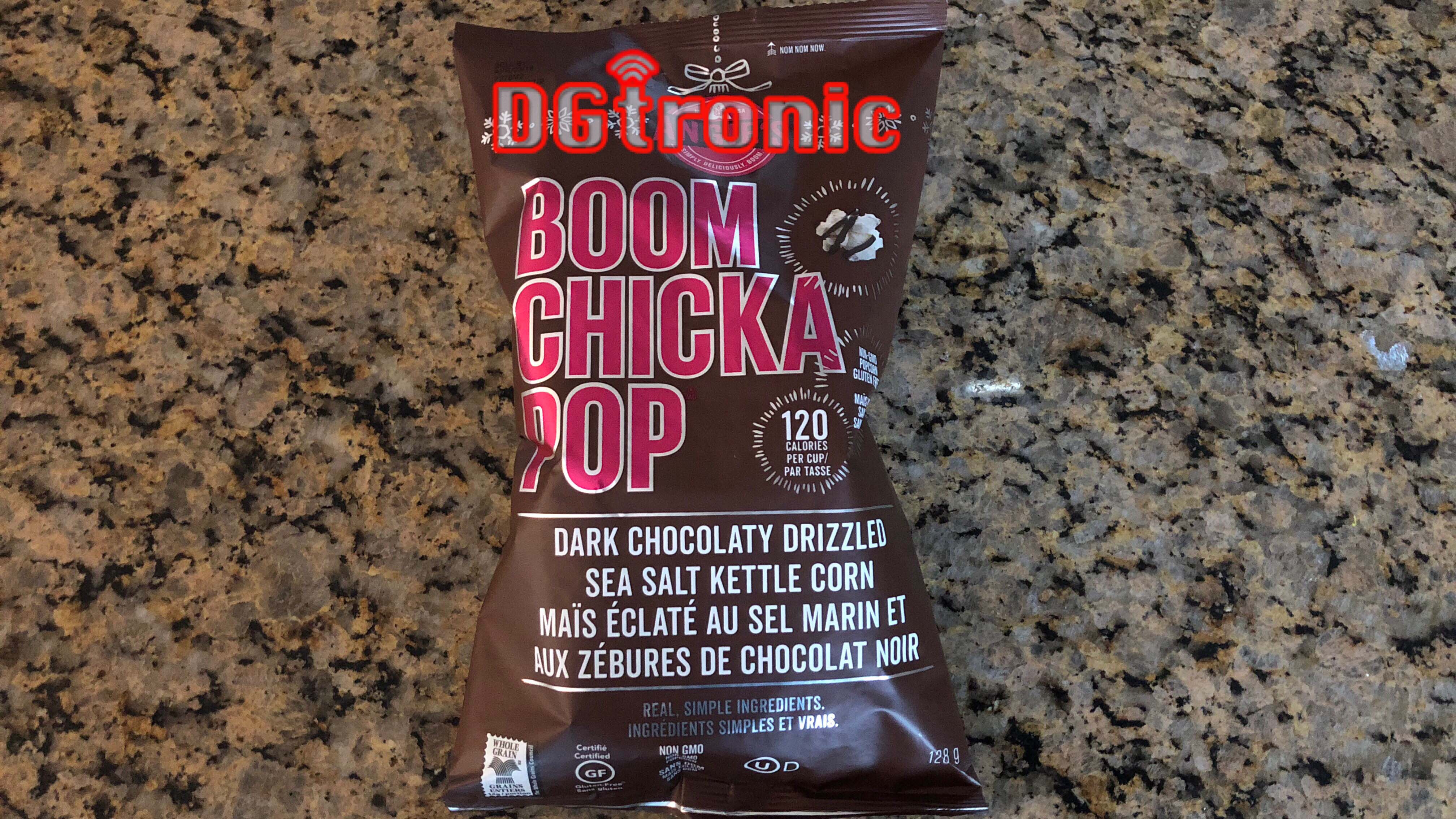 snack - ene D Gironie Boom Chicka. 20P 120 Dark Chocolaty Drizzlel Sea Salt Kettle Corn Mas Clat Au Sel Marinet Aux Zbures De Chocolat Noir Real Gimple Ingredients Fonts Simples Et Vrais