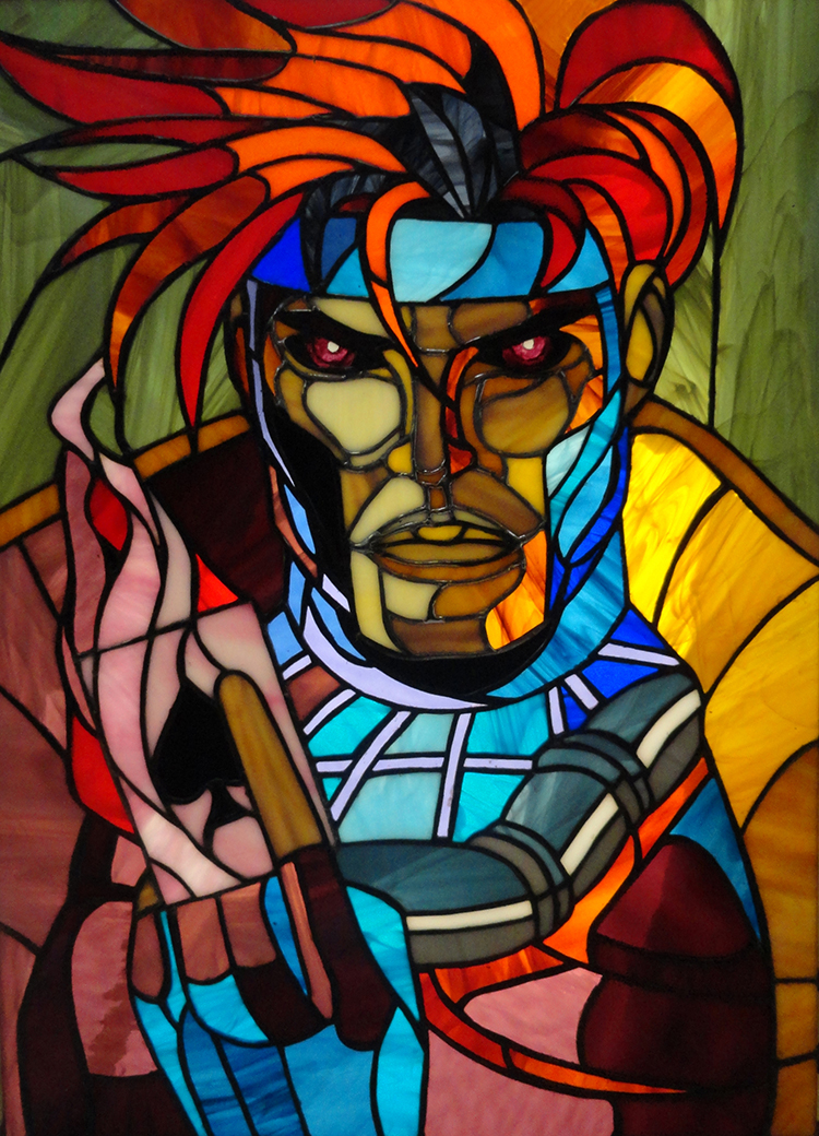 7 amazing stained-glass pictures with heroes and villains by Art Brothers