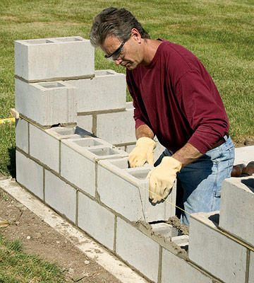 Building between the leads: Step 3

Continue building the leads by moving the mason's blocks up to the next course and properly aligning it. Throw mortar for the following course between the leads, butter the ears of each block and set them, working from the leads to the center and keeping the block a consistent distance from the mason's line.