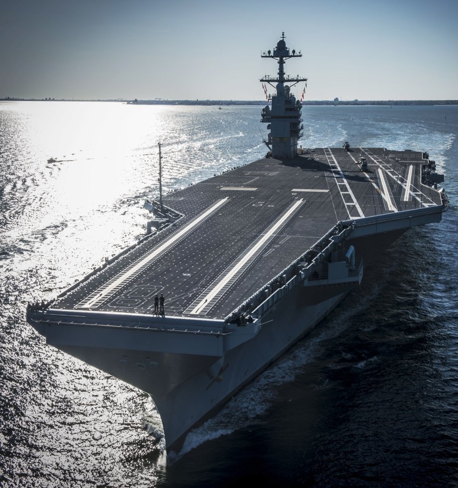 This is the Super carrier USS Gerald R. Ford (CVN-78) and it is the biggest Naval ship ever built.