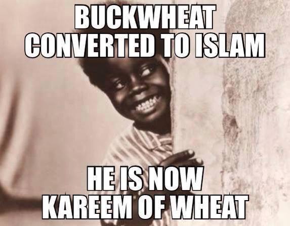 random pic photo caption - Buckwheat Converted To Islam He Is Now Kareem Of Wheat