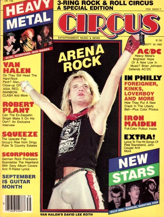 random pic circus magazine 1982 - Ur 750 3Ring Rock & Roll Circus A Special Edition Fdc 550377 Metal Ciri Entertainment, Music & News $1.50 Sept. 30, 1982 AcDc Ac Dc, Scorpions, Iron Maiden Arecka Heavy Metal's Brightest Hope Or A New Low In Music? Brian 