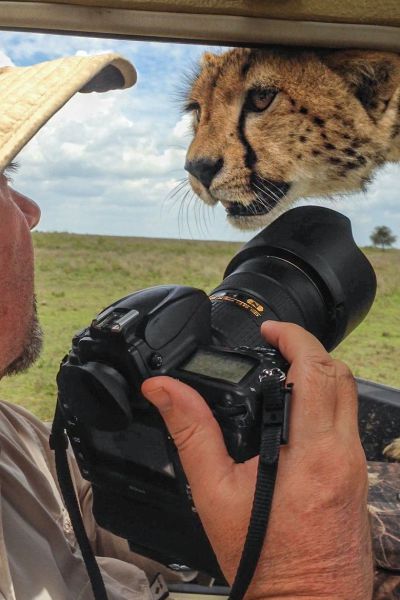 Cheetah and the photographer