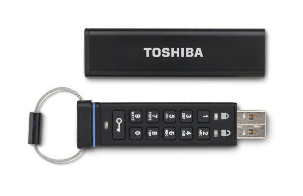 Toshiba thumb drive with code lock