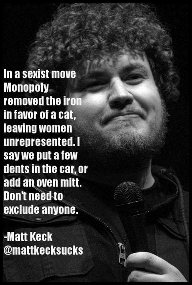 monochrome photography - In a sexist move Monopoly removed the iron in favor of a cat, leaving women unrepresented. I say we put a few dents in the car, or add an oven mitt. Don't need to exclude anyone. Matt Keck