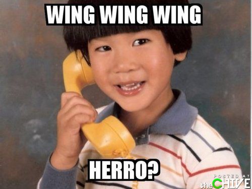 funny asian - Wing Wing Wing Herro? Posted At theCHTE