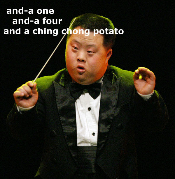 one and a two and a ching chong potato - anda one anda four and a chingchong potato