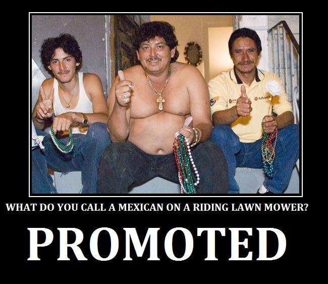 hardworking mexican - What Do You Call A Mexican On A Riding Lawn Mower? Promoted