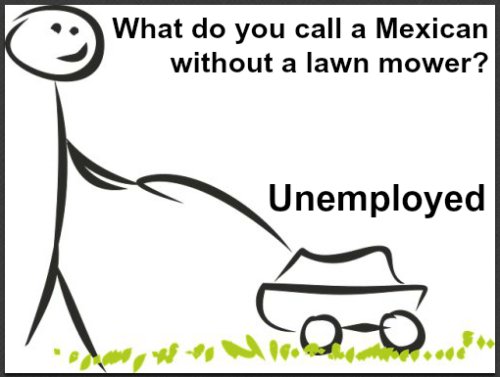 memes - kill it with fire - What do you call a Mexican without a lawn mower? Unemployed