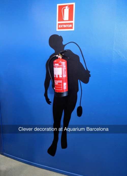 awesome wall mural snapchat at aquarium of a fire extinguisher that looks like scuba gear