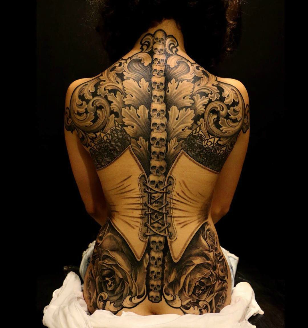 corset tattoos