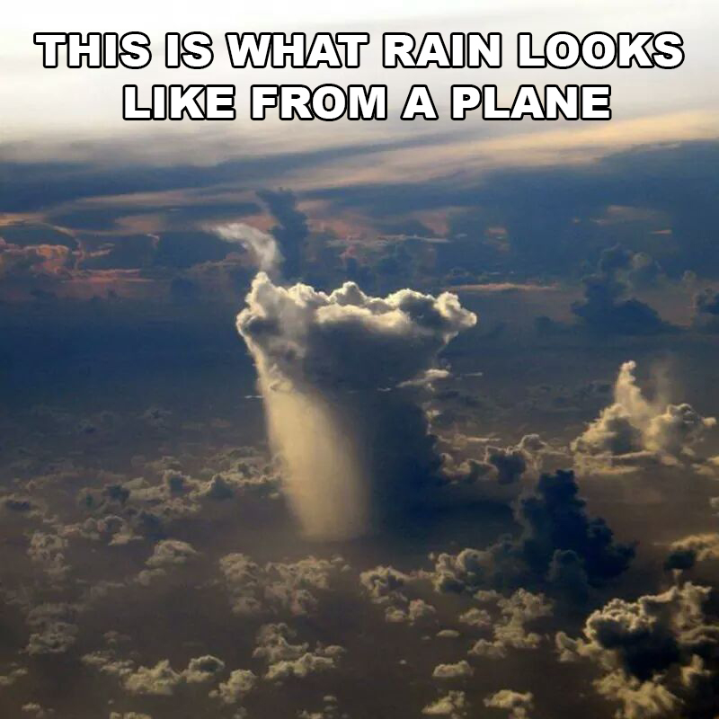 rain from plane view - This Is What Rain Looks From A Plane