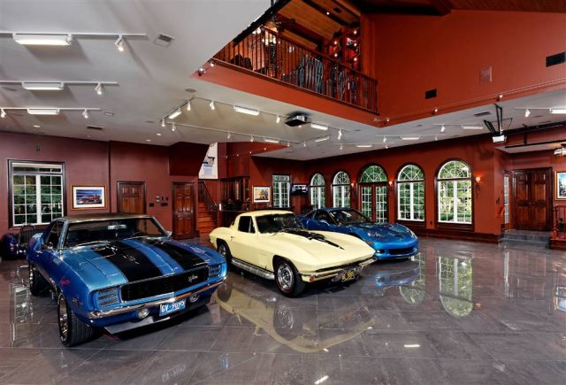 showroom full of exotic cars