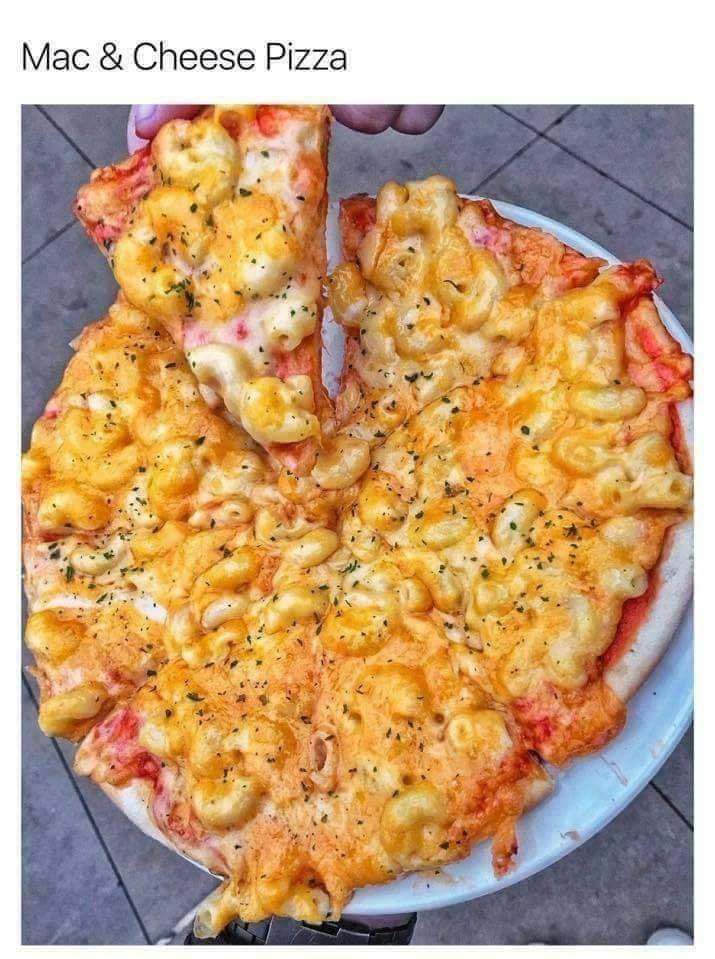 elbows mac n cheese pizza - Mac & Cheese Pizza