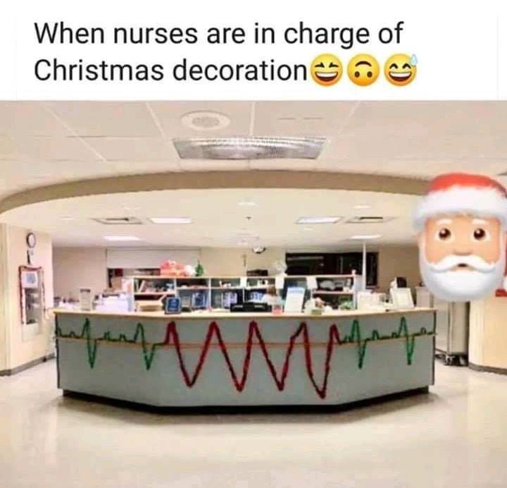 random pic christmas tree clip art - When nurses are in charge of Christmas decoration og