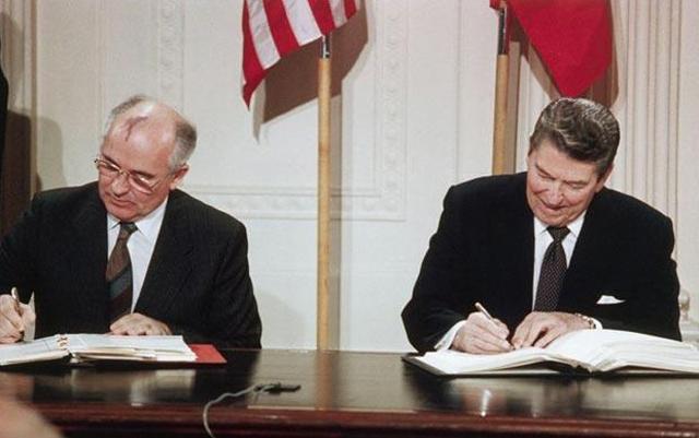 1. Reykjyavik Summit. - Gorbachev made sweeping concessions, accepted Reagan's Zero Option Plan and proposed abolishment of all nuclear weapons within 10 years. Just one step in ending the “Cold War”.