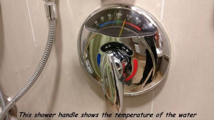 shower handle that shows temperature - 100 110 120 18 allinen This shower handle shows the temperature of the water