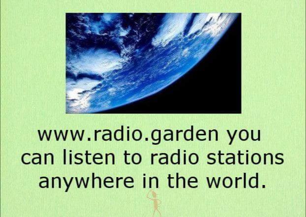 world is a stage of negotiation - you can listen to radio stations anywhere in the world.