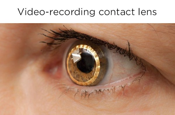 sony smart contact lens - Videorecording contact lens