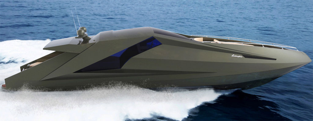 A concept Lamborghini yacht.