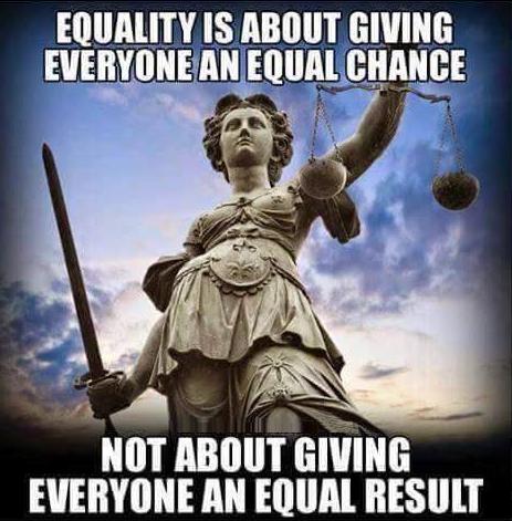 cassandra statua - Equality Is About Giving Everyone An Equal Chance Not About Giving Everyone An Equal Result