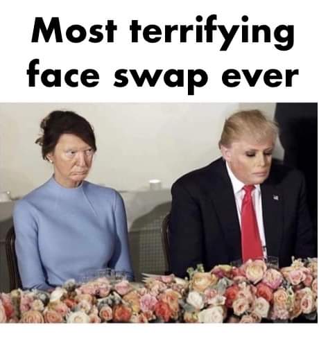 trump dementia - Most terrifying face swap ever