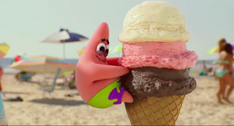 patrick ice cream gif