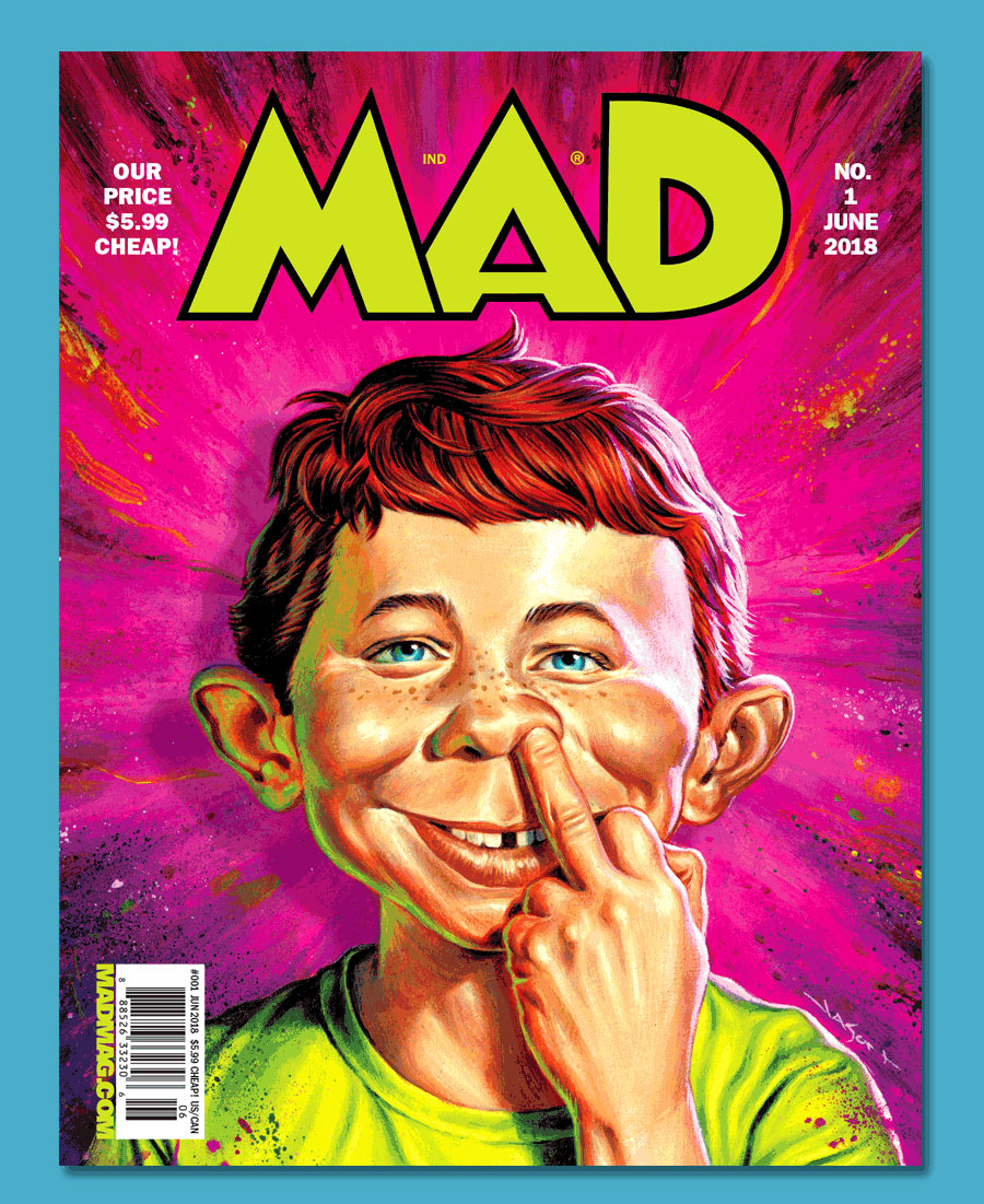 alfred e neuman - No. Mad Ind $5.99 Cheap! UsCan Our Price $5.99 Cheap! 8"88526 332306 Madmag.Co