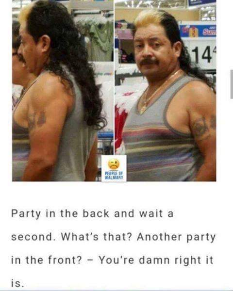 party in the back and party - People Wameat Party in the back and wait a second. What's that? Another party in the front? You're damn right it is.