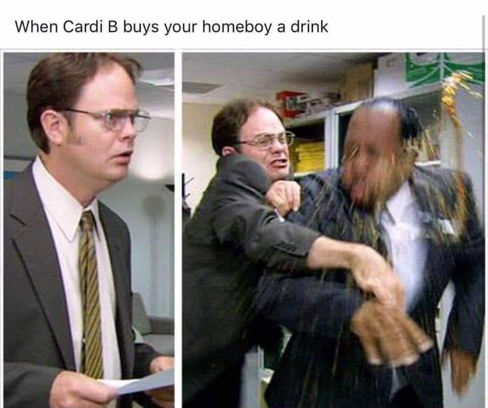 cardi b buys your home boy - When Cardi B buys your homeboy a drink