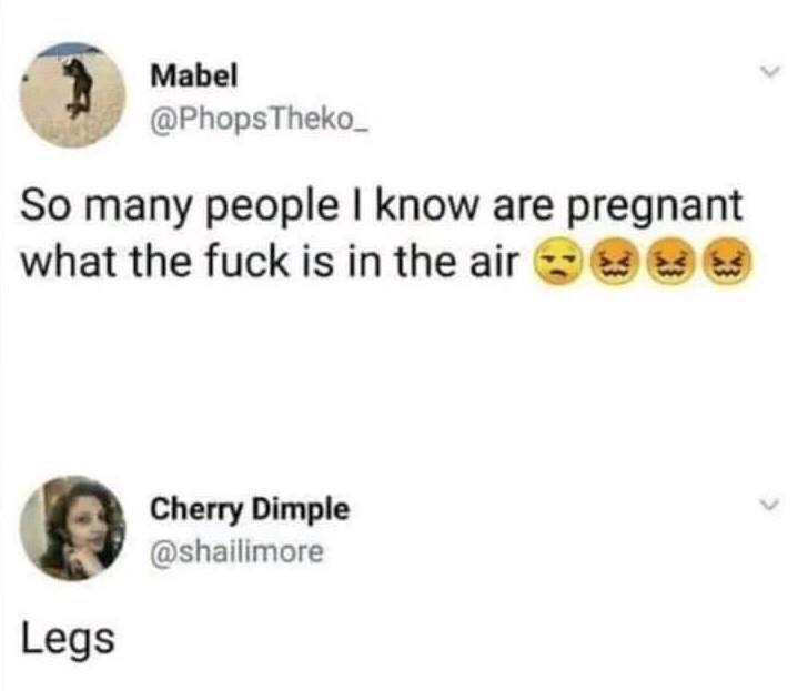 document - Mabel Theko_ So many people I know are pregnant | what the fuck is in the air Cherry Dimple Legs