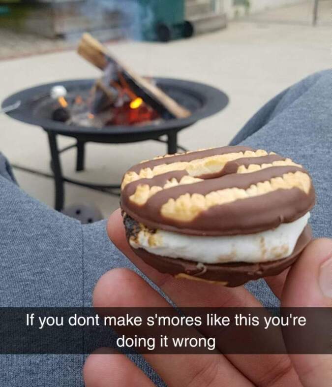 random pics - cookies and crackers - 'If you dont make s'mores this you're doing it wrong