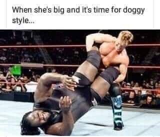 chris jericho vs mark henry - When she's big and it's time for doggy style...