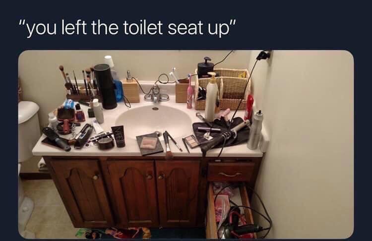 pics and memes - can you not leave the toilet seat up -