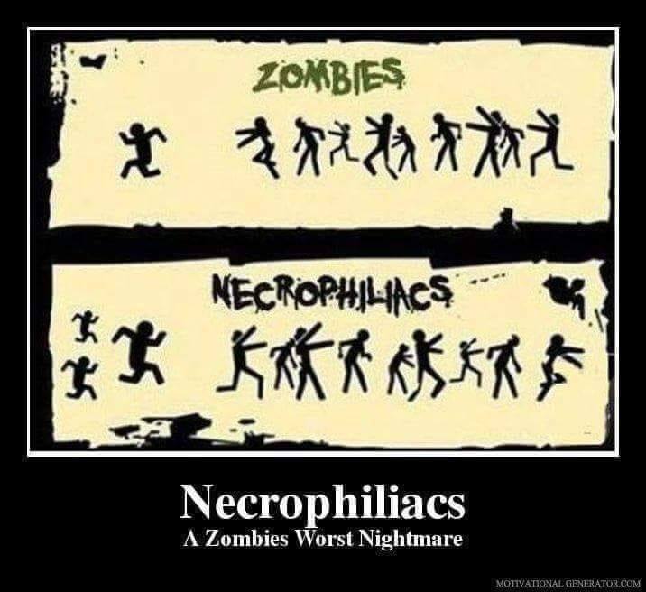 random pics - zombies worst nightmare - Zombies Necrophiliacs Necrophiliacs A Zombies Worst Nightmare Motivational Generator.Com