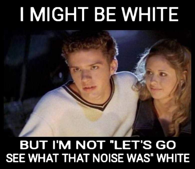 random pics -may be white memes - I Might Be White But I'M Not "Let'S Go See What That Noise Was" White Butaim.Notoisetas Cate