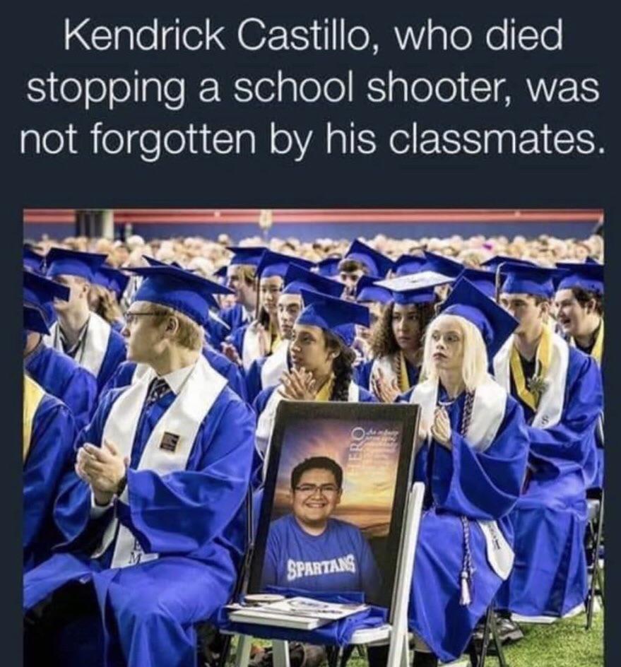 kendrick castillo graduation - Kendrick Castillo, who died stopping a school shooter, was not forgotten by his classmates. Telero Spartans