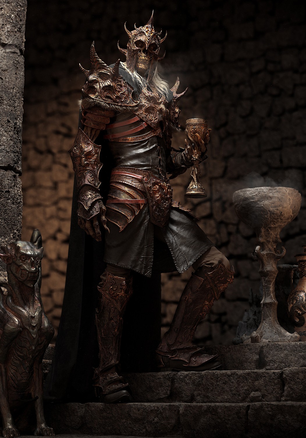 fantasy undead warlord